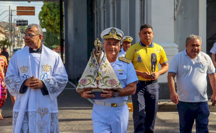 Imagem Peregrina de Nossa Senhora de Nazaré visitou o Comando do 4º Distrito Naval