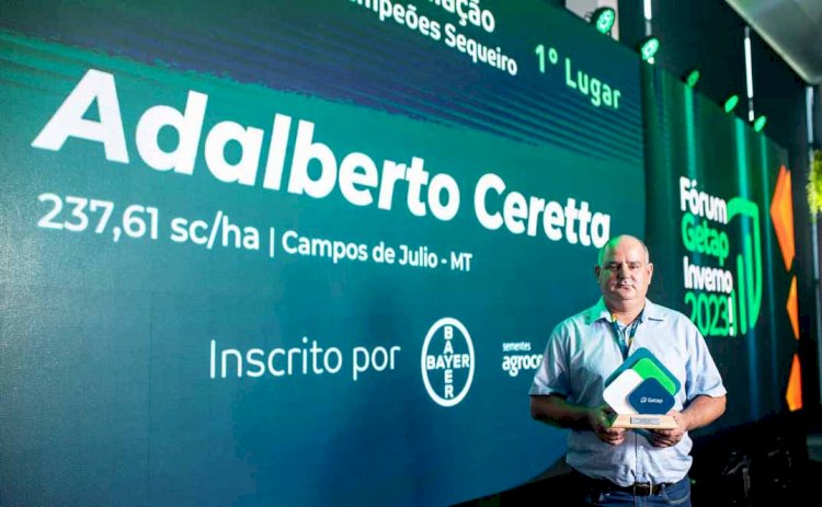 Produtor de Mato Grosso é campeão nacional colhendo 237,6 sc/ha de milho