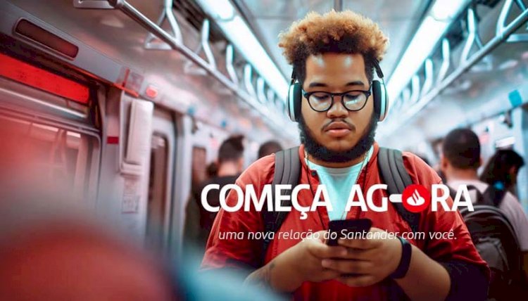 Santander anuncia novo posicionamento de marca, com conta e cartão gratuitos