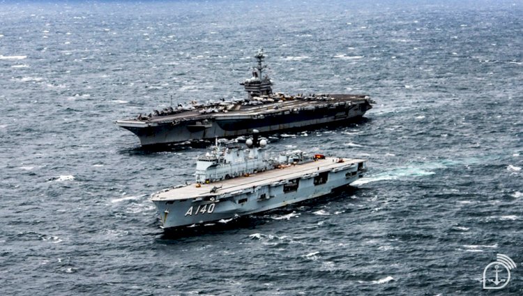 Marinhas do Brasil e dos Estados Unidos realizam operação típica de guerra em apoio às famílias do RS